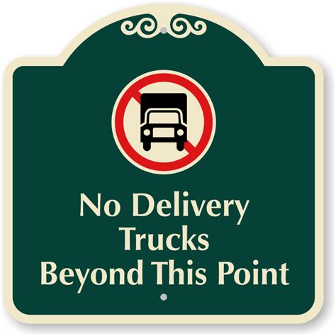 Delivery Parking Signs Delivery Signs