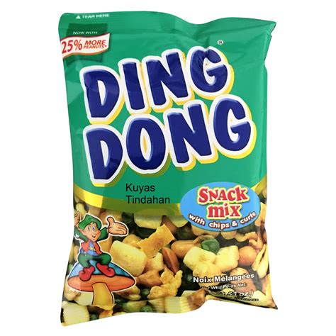 آجیل مخلوط دینگ دونگ با طعم چیپس و فر 100 گرم ding dong snack mix with chips and curls