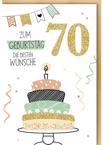 70 Geburtstag Karte Glückwunschkarten Zum 70 Geburtstag