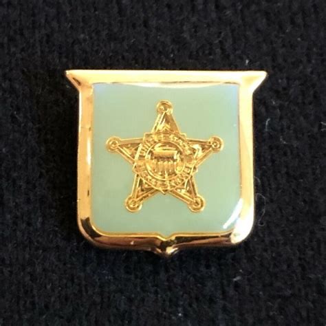 Authentic Usss Secret Service Sa Lapel Hard Pin Ronald Reagan Era Blue