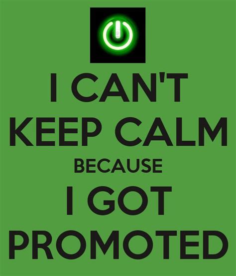 i got promoted