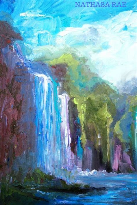 Waterfall Acrylic Painting Scheduled Via
