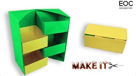 Diy Secret Stepper Box Paper Craft Secret Box Origami Box Youtube