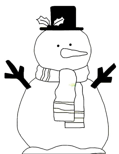 Free printable snowman template
