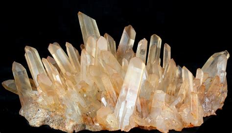116 Tangerine Quartz Crystal Cluster Madagascar For Sale 41798
