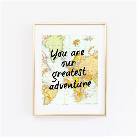 You Are Our Greatest Adventure Printable 8x10 Art Print Poster