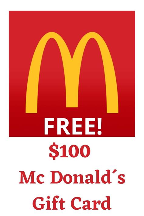 We did not find results for: Do you Know How you Can Get a $100 Mc Donald's Gift Card ...