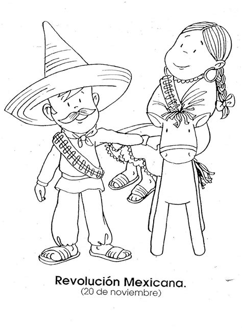 Dibujos Para Colorear 20 Noviembre Preescolar - Dibujos Para Pintar