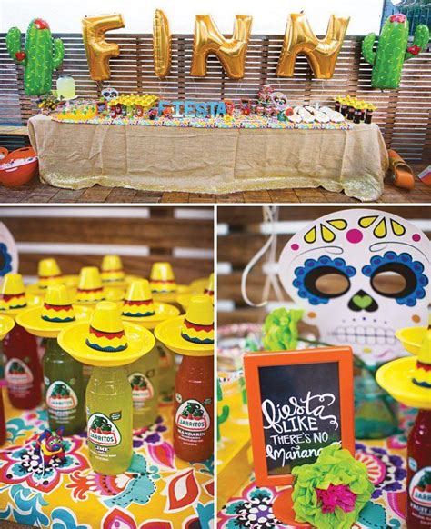What graduation party theme do you choose for a 10 and 13 year old that isn't carnival or beach? Bright & Festive Fiesta Birthday Party | Mexican birthday ...