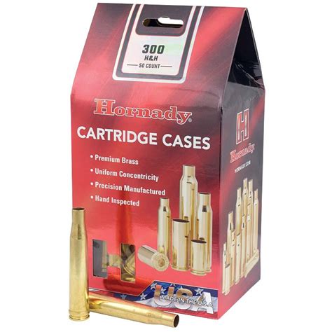 Hornady Brass 300 H And H Magnum Unprimed 50box — Reloading Solutions