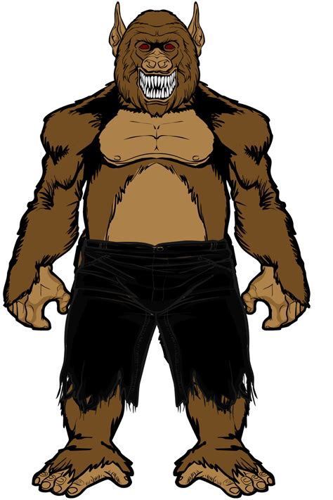 Marcel Katsuharu Giant Ape Monster Form By Aniartluke82 On Deviantart