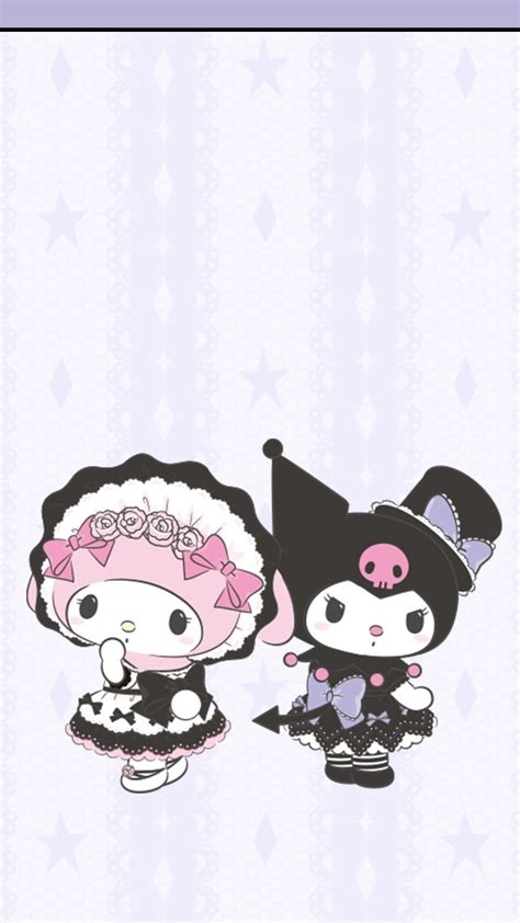 Kuromi Et Melody My Melody Wallpaper Cute Laptop Wallpaper Sanrio