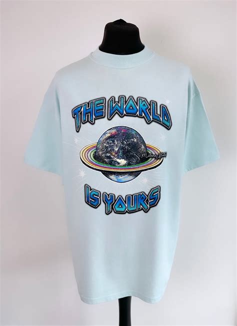 Baby Blue Planet Heavyweight T Shirt Milana Studios