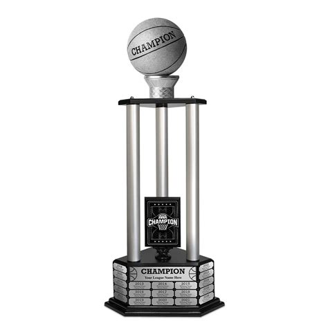Silver Championship Basketball Trophies 26 36 Mvp Perpetual Trophy