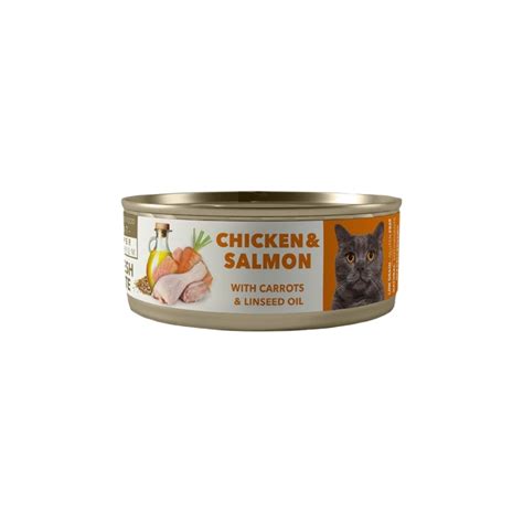 Amity Chicken And Salmon Adult Cat Wet Food 80gr Wiskope