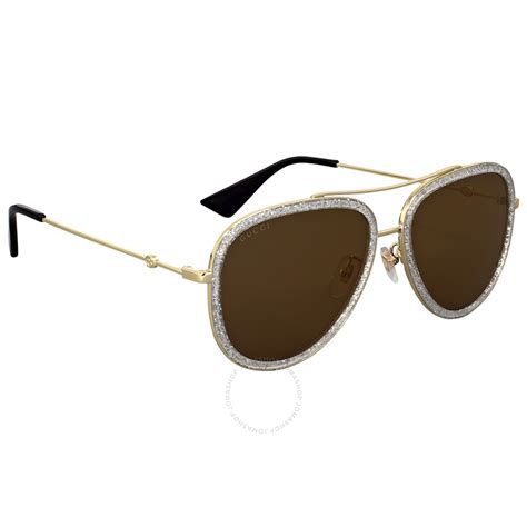 gucci gold glitter aviator sunglasses gucci sunglasses jomashop