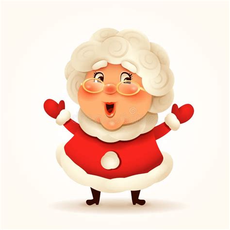 vector illustration of christmas mrs claus stock vector illustration of woman female 164246475