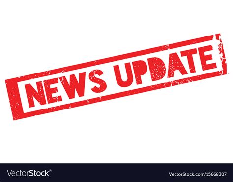 News Update Rubber Stamp Royalty Free Vector Image