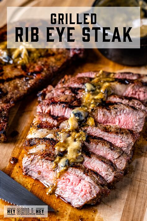 This Rib Eye Steak Is Perfectly Grilled And Rested On A Gorgeous