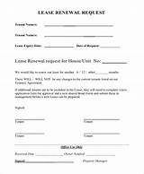 Pictures of Lease Renewal Letter To Tenant Template