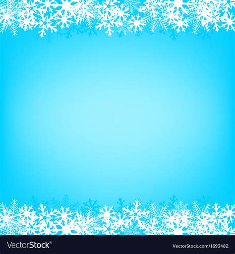 Blue Snow Background Royalty Free Vector Image