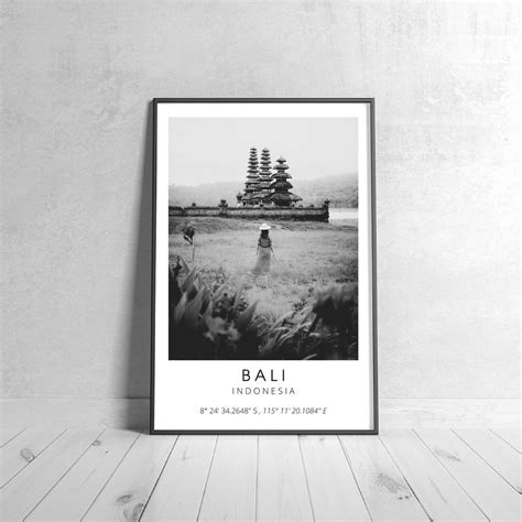 Bali Indonesia Wall Art Bali Printable Art Black And White Instant