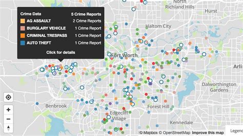 Fort Worth Tx Crime Map Shows 457 Reported Crimes Fort Worth Star Telegram