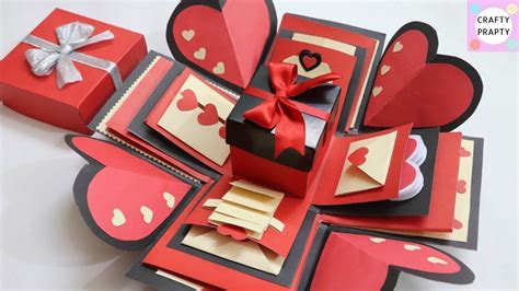 Valentines Day Explosion Box Diy Valentines Anniversary T Idea