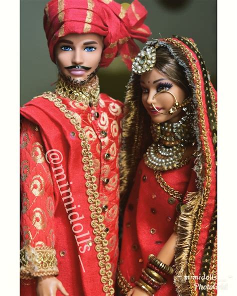 Indian Bride Doll Indian Bride Groom Dolls Indian Wedding Etsy
