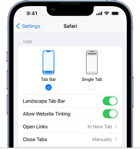 Change The Layout In Safari On Iphone Apple Support