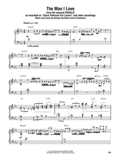 Invalid or corrupted pdf file. Oscar Peterson "The Man I Love" Sheet Music Notes, Chords ...