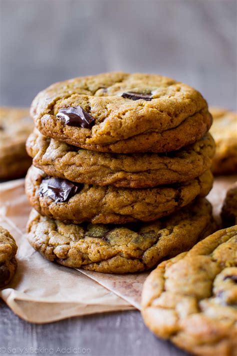 These easy chocolate chip cookies are perfectly soft and chewy and buttery, loaded up with semisweet chocolate chips, and completely irresistible. Chewy Chocolate Chip Cookies with Less Sugar - Sallys ...
