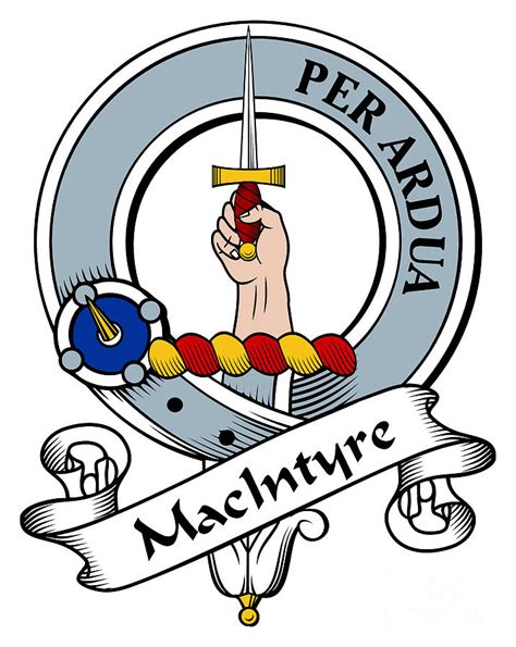 Macintyre Clan Badge Digital Art By Heraldry