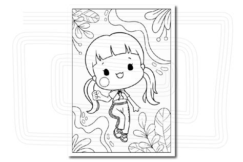 Cute Girls Vol1 Coloring Pages Crella