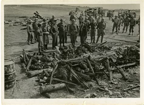 American Generals At The Liberation Of A Concentration Camp In Ohrdruf Thuringia Germany On 12