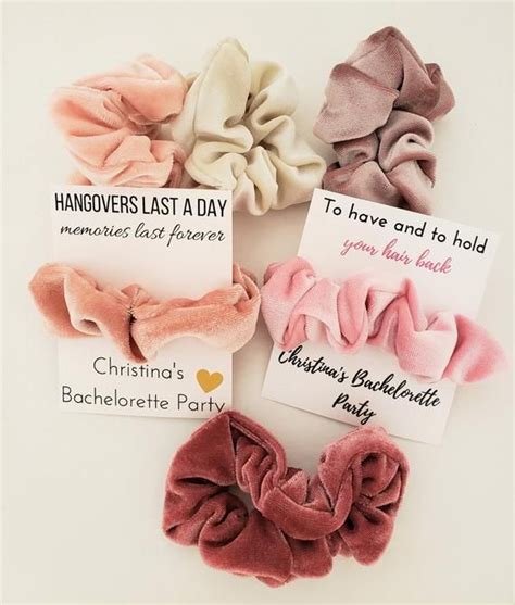 Bachelorette Party Favor Scrunchie Hair Ties To Have And Etsy Personalized Bachelorette