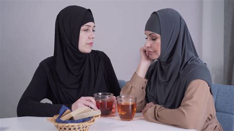 Modest Muslim Woman In Hijab Calming Down Stock Footage Sbv 338125143