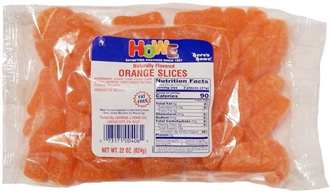 Howe Orange Slices Candy 22 Oz