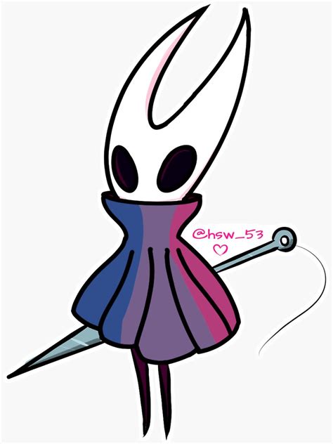 Hollow Knight Hornet Bisexual Sticker For Sale By Hsw53 Redbubble