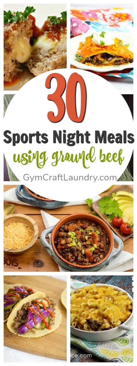 30 Sports Night Meals With Ground Beef | Ground beef ...