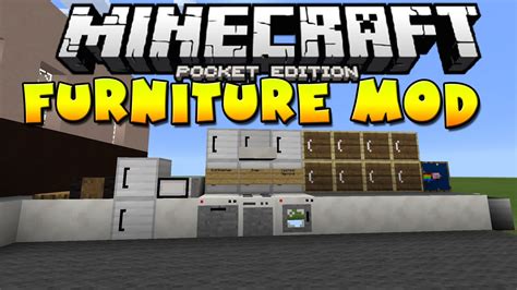 Pocketdecoration mod (android only) v5.0 the pocketdecoration mod adds 34 furniture and 16 colored stained glass blocks. Furniture Pocket Edition Mod (MCPE) mcpedownload