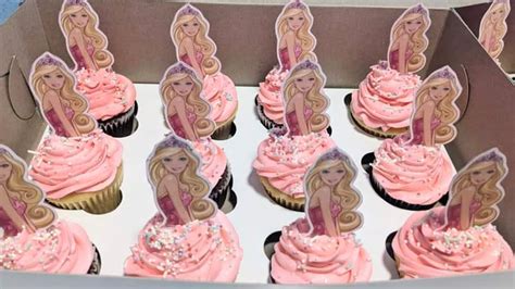 Barbie Cupcakes How To Decorate Delicious Cupcakes Yummy Birthday
