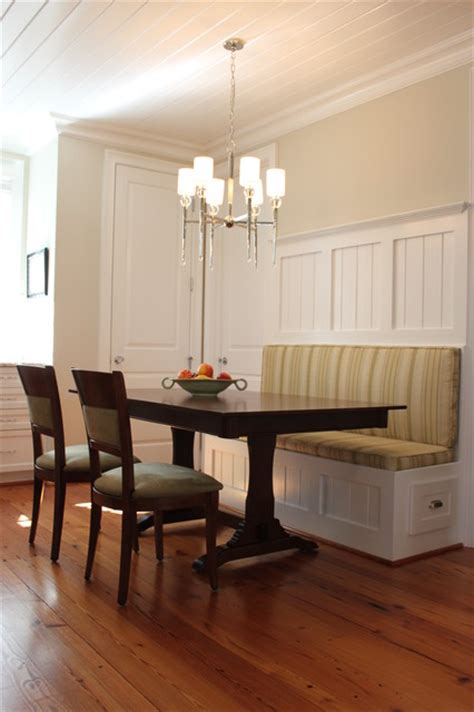 Seating areas like this were very popular in kitchens from the 30s and 40s, and for good reason: Kitchen Banquette - Traditional - Kitchen - Raleigh - by ...