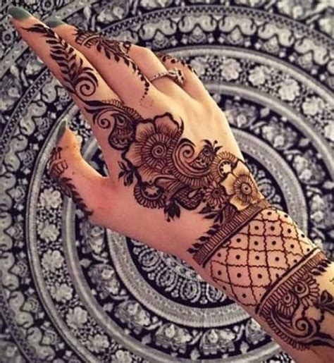 Henna Mehndi Tattoo Designs Idea On Back Of Hand Tattoos Ideas