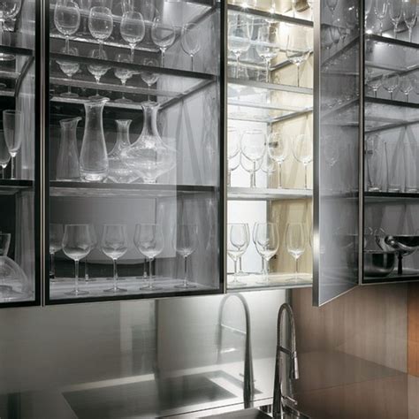 Glass Kitchen Cabinet Doors Modern Kitchen Cabinets Design Ideas