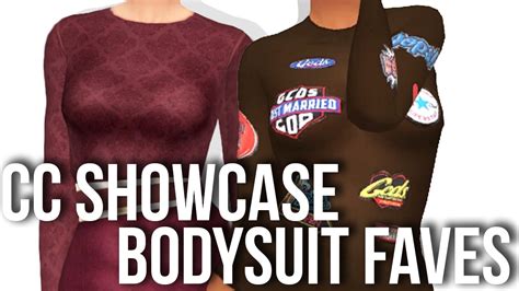 The Sims 4 Cc Showcase 3 Bodysuit Faves Youtube