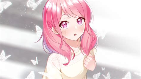 Anime Girl With Pink Hair Pfp
