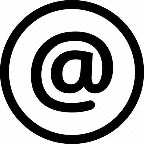 At Electronic Email Mail Sign Symbol Icon Download On Iconfinder