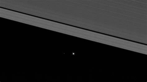 Nasas Cassini Spacecraft Captures Image Of Earth Moon From Within