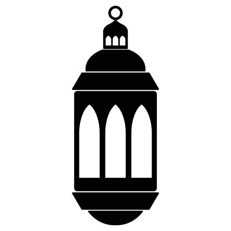 Ramadan Lantern Solid Black Icon 17067222 Vector Art At Vecteezy